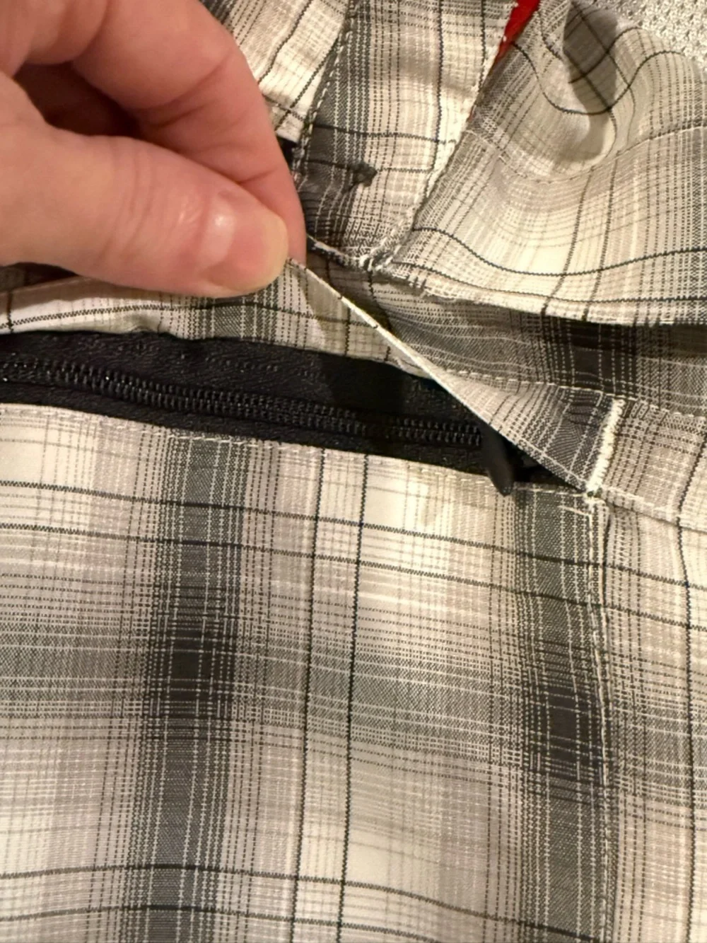 The North Face Plaid Hiking Shirt Mens L Button Front Outdoor Short Sleeve